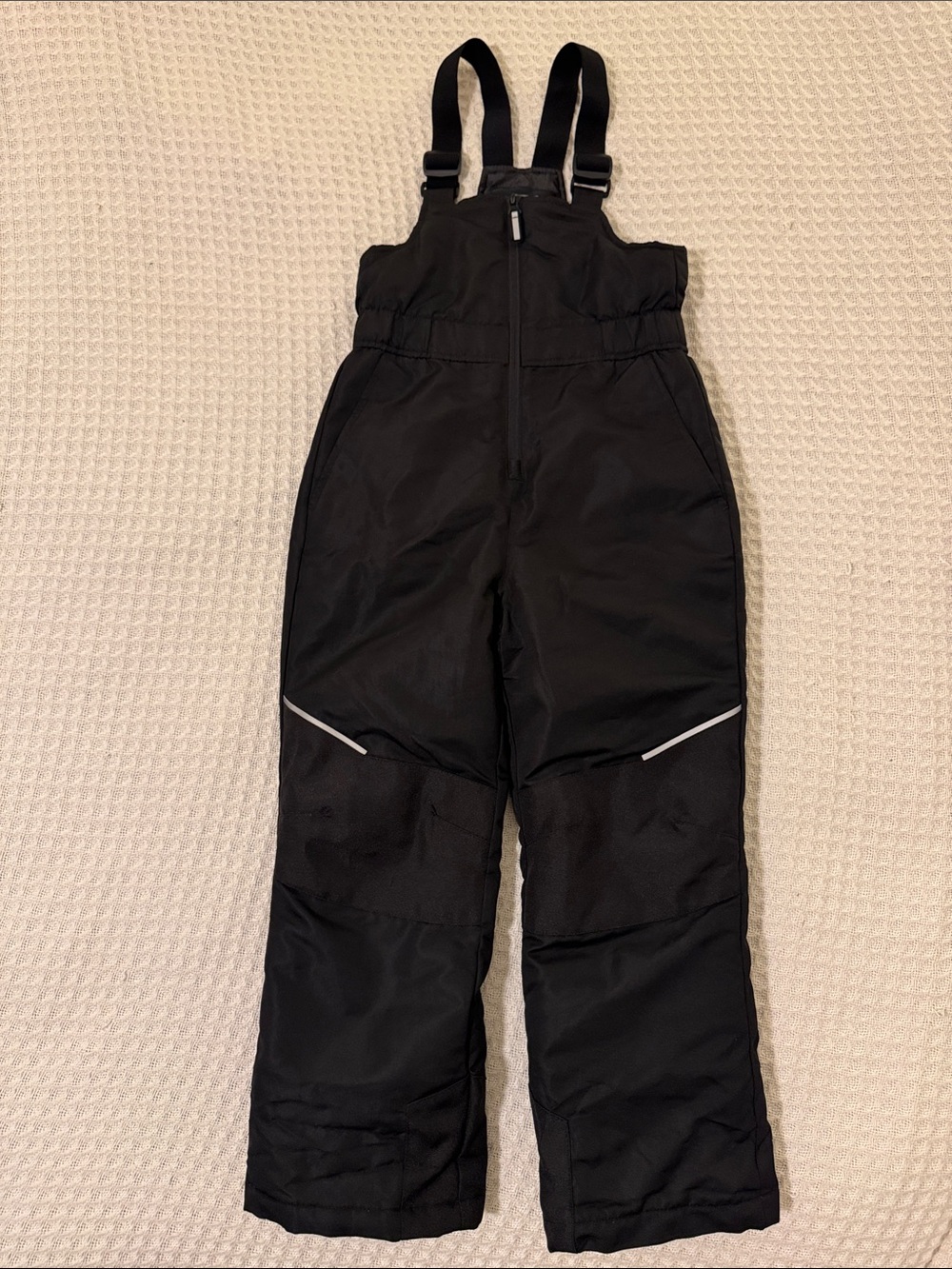 Black Swisstech Snow Bibs Puffer Ski Pants Black Reflective Size S/6